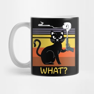 Cat What Black Cat Halloween Mug